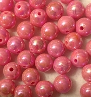 Picture of BD12RR4  12mm RAINBOW PINK round plastic beads