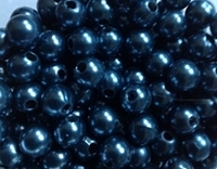 Picture of BD8R7  8mm blue opaque round plastic beads