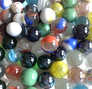 Picture of EBAY1 Game Marbles MIXED 40 - 5/8" & 2 - 1" 