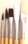 Picture of ART206  Pony Hair Paint Brush 5pc set Round and Flat Styles