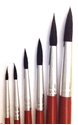 Picture of ART208  sable hair paint brush 6pc set round style