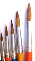 Picture of ART210  goat hair paint brush 6pc set  round style