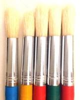 Picture of ART214  bristle hair paint brush 5pc set round style