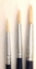 Picture of ART238  triple bristle hair paint brush package, round style