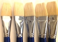 Paint Brush Set – 5pc Flat Size 16,18,20,22 & 24 Bristle Hair