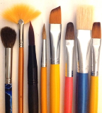 Paint Brushes - Angular,Fan,Filbert,Flat,Round,Paint Brush Sets
