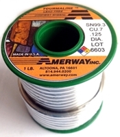 Picture of SA99 Amerway Tourmaline Lead Free Solder 1/8" solid wire for stained glass and jewerly