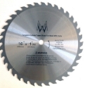 TC636N Circular Saw Blade Carbide 16" 36T for WOOD with NAILS. For table, chop & miter saw-main view