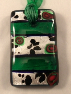 Picture of GP11 Hand Made Fused Glass Jewerly-Rectangle 
