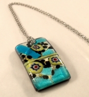 Picture of GP47 Fused Glass Pendant - Rectangle