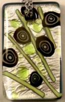 Picture of GP42 Hand Made Fused Glass Jewerly-Rectangle 