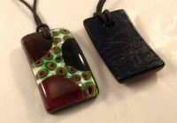 Picture of GP15 Hand Made Fused Glass Jewerly-Rectangle 