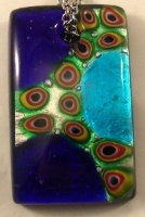 Picture of GP16 Hand Made Fused Glass Jewerly-Rectangle 