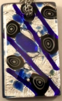 Picture of GP41 Hand Made Fused Glass Jewerly-Rectangle 
