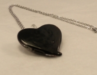 Picture of GP19 Hand Made  Fused Glass Jewerly Heart