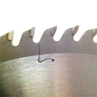 TC1280WP-Circular Saw Blade Carbide 12" 80T for Wood with Nails. For table saws, chop saws, miter saws-expansion-slot-closeup