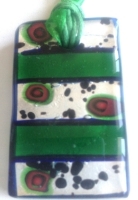 Picture of GP11 Hand Made Fused Glass Jewelry-Rectangle 