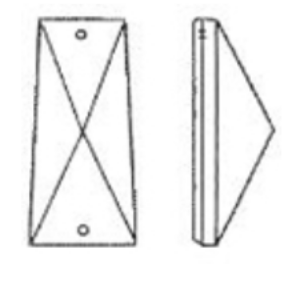 Picture of P24BB  50mm x 18mm/14mm bar  with 2 mounting holes