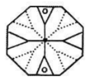 Picture of P1APK14 14mm Pink octagon