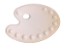 painter's palette, plastic oval. paint receptacles,painting accessory