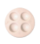 Picture of ART122  white plastic circular palette with 4 wells 4in 