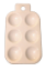 Picture of ART123  rectangular white plastic palette with 6 wells 6x4 