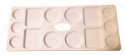 Picture of ART131  rectangular plastic palette with fourteen paint Receptacle, 11x5 