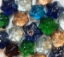 Picture of MS01 Star Shaped Glass Gems in mixed colors 5/8"