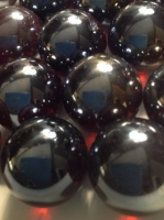 Picture of MO7  25MM Dark Amber Crimson Metallic Marbles.