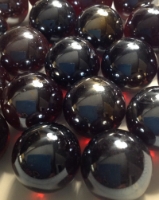 Picture of MO7  25MM Dark Amber Crimson Metallic Marbles.